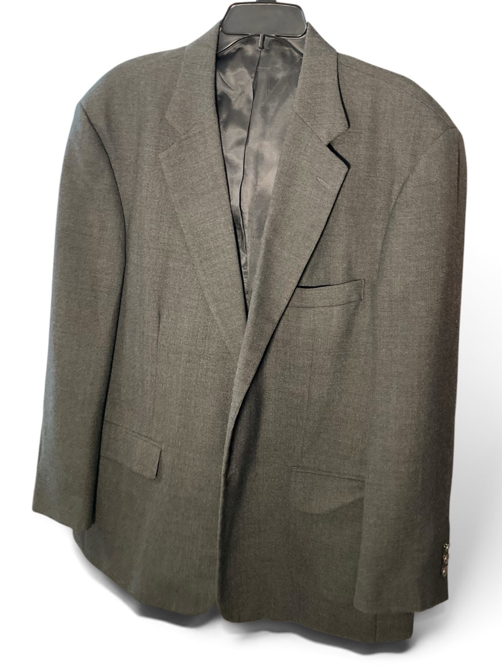 Stafford Men's Dark Gray Single-Breasted Blazer